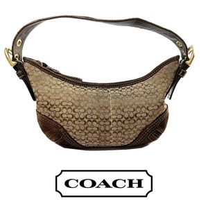 COACH Vintage Signature Monogram Small Hobo Bag #C062-2154 Circa 2006